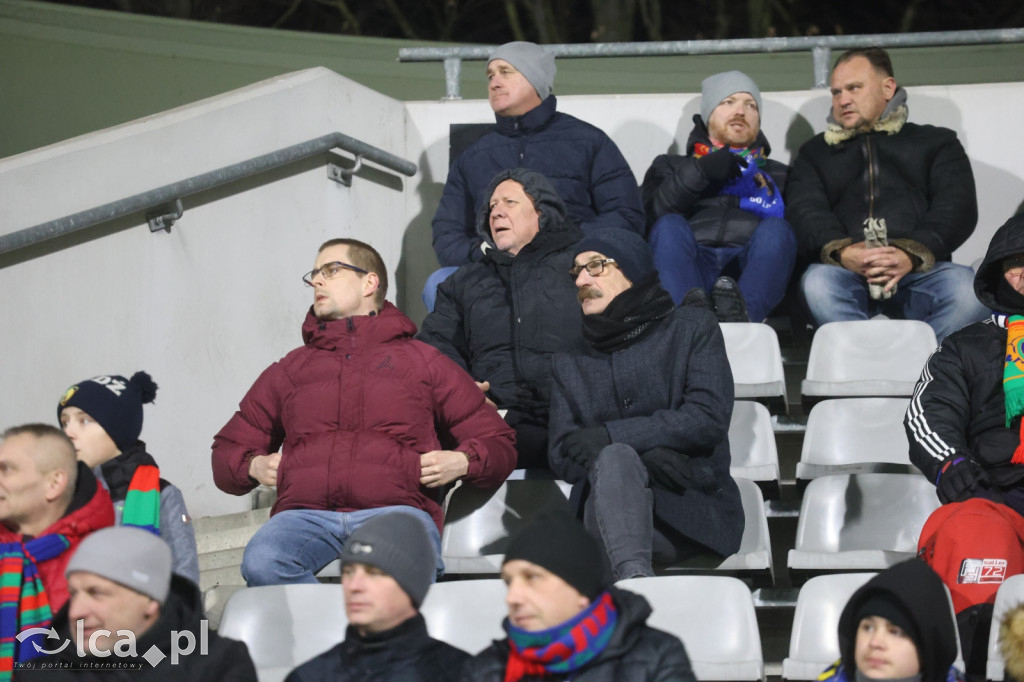 Kibice na meczu Miedzi z Tychami