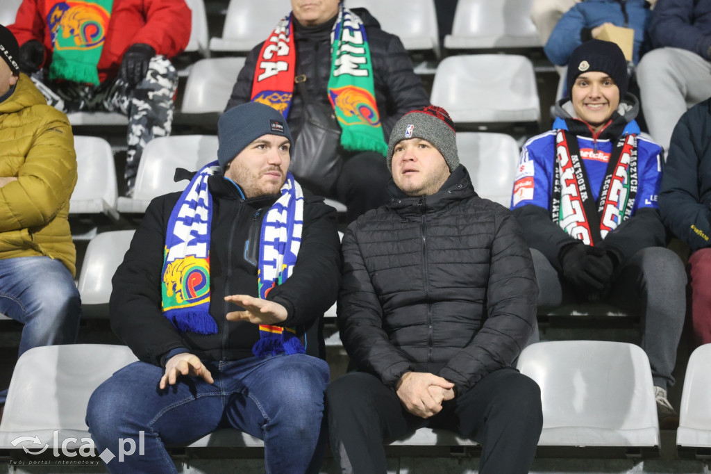 Kibice na meczu Miedzi z Tychami