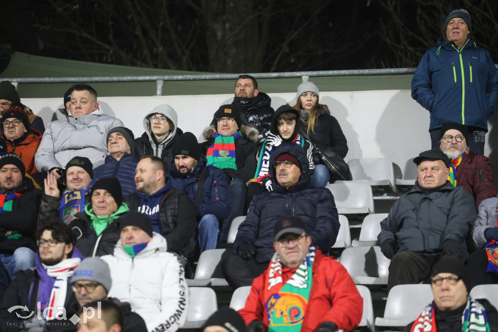 Kibice na meczu Miedzi z Tychami