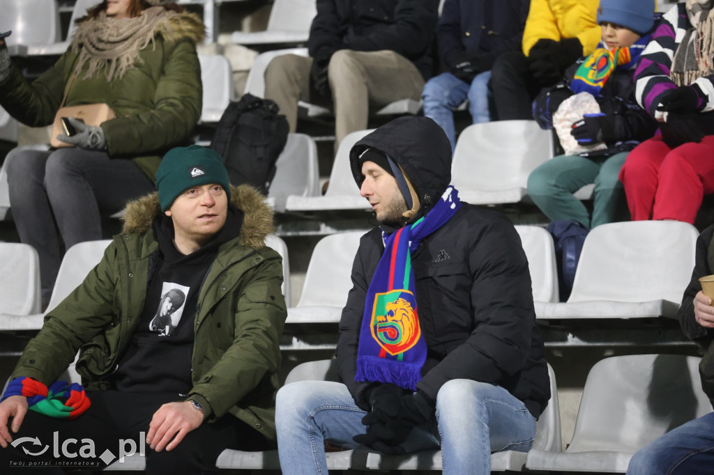 Kibice na meczu Miedzi z Tychami