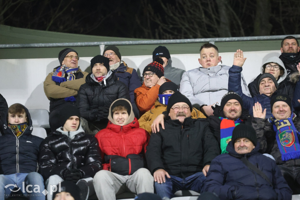 Kibice na meczu Miedzi z Tychami