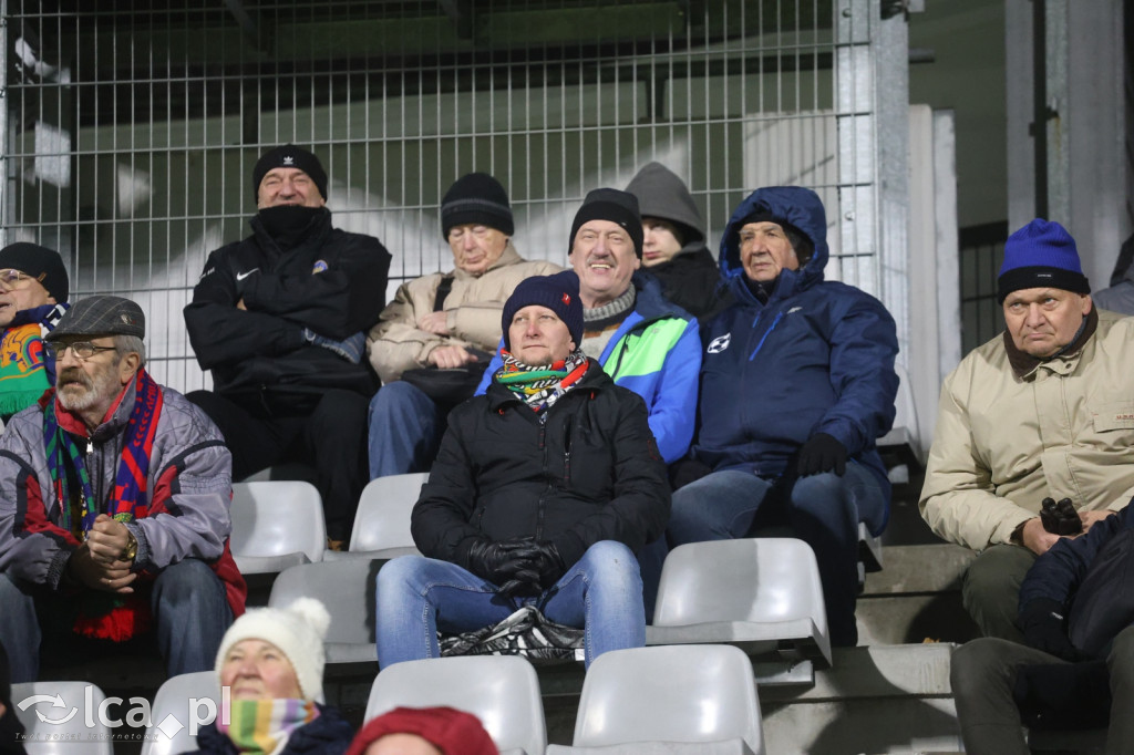 Kibice na meczu Miedzi z Tychami
