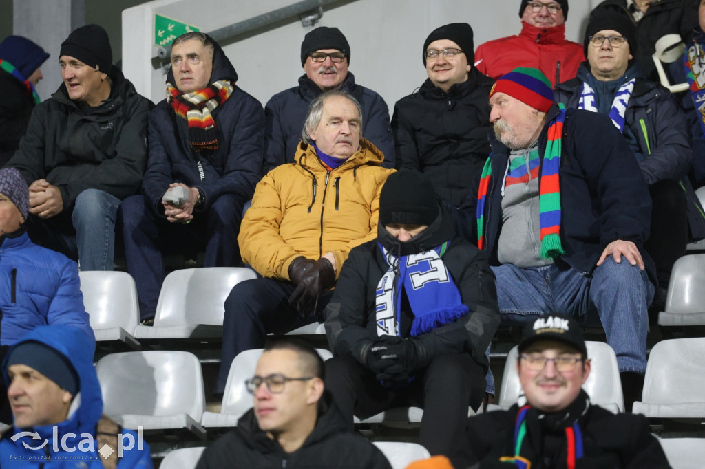 Kibice na meczu Miedzi z Tychami