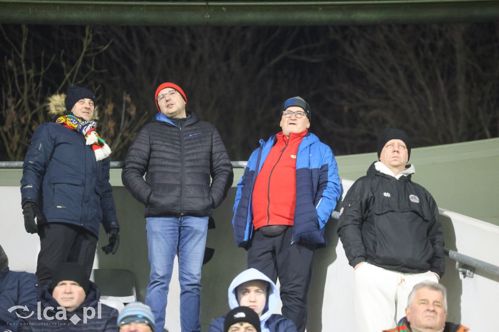 Kibice na meczu Miedzi z Tychami