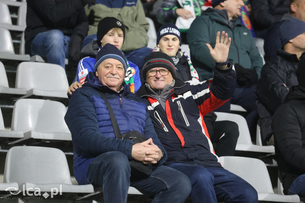 Kibice na meczu Miedzi z Tychami