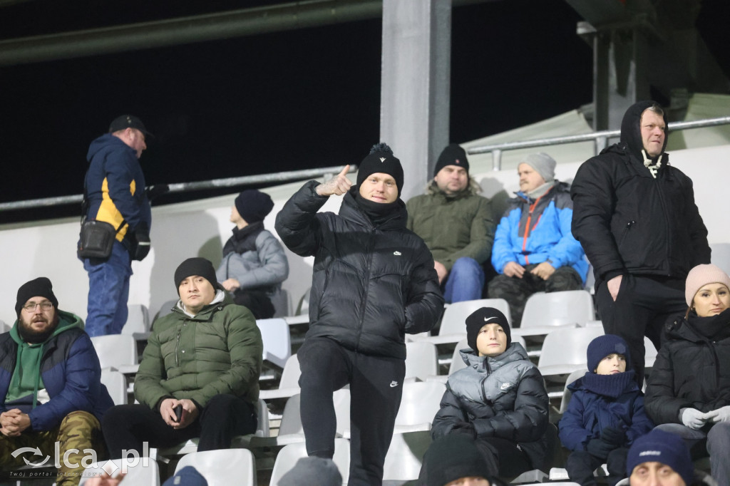 Kibice na meczu Miedzi z Tychami