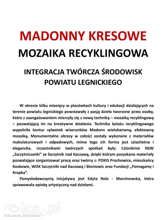 Wernisaż „Madonny Kresowe w mozaice recyklingowej”