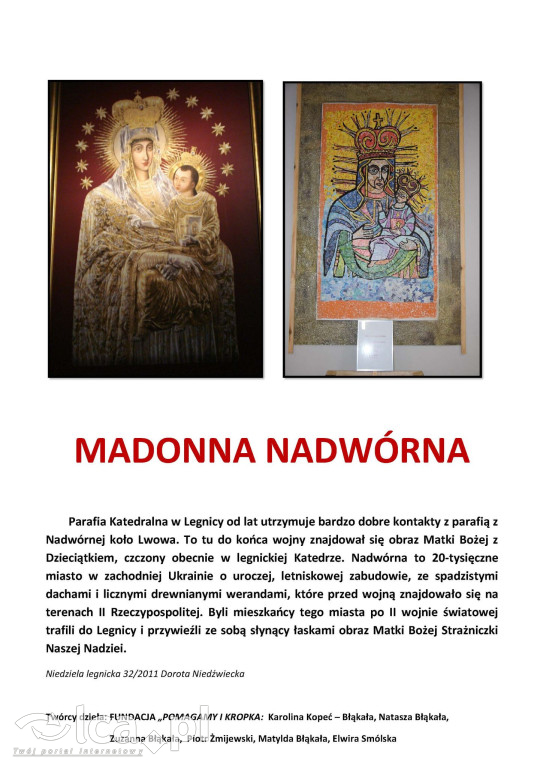 Wernisaż „Madonny Kresowe w mozaice recyklingowej”