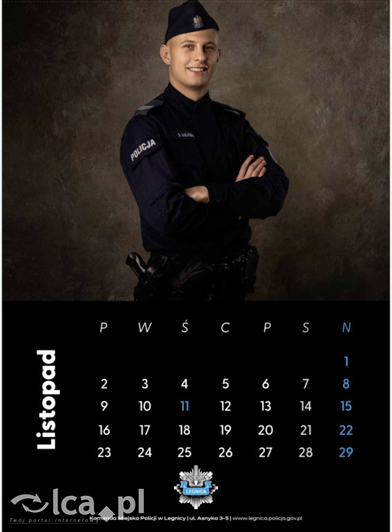 Legniccy policjanci w kalendarzu na 2026 rok