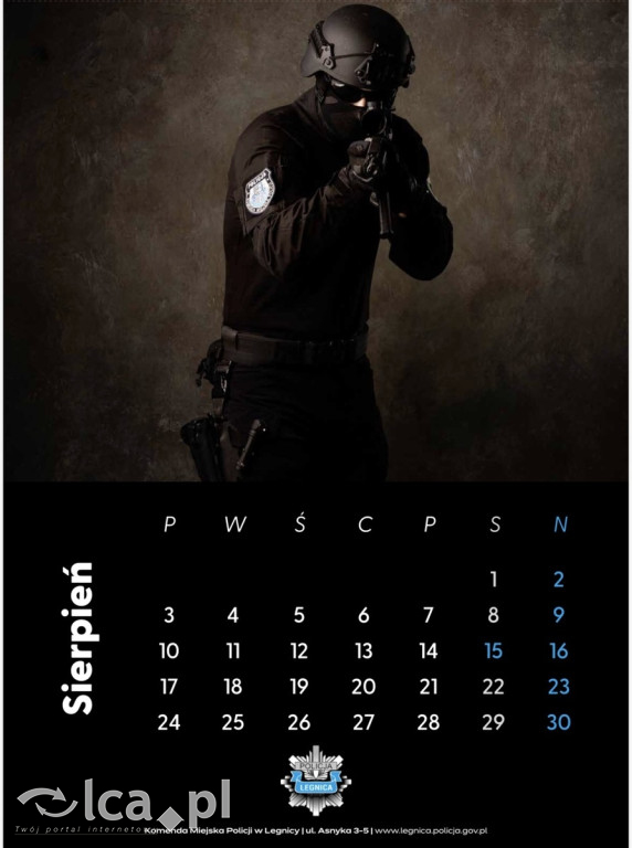 Legniccy policjanci w kalendarzu na 2026 rok