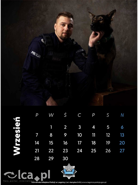 Legniccy policjanci w kalendarzu na 2026 rok