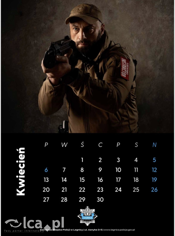 Legniccy policjanci w kalendarzu na 2026 rok