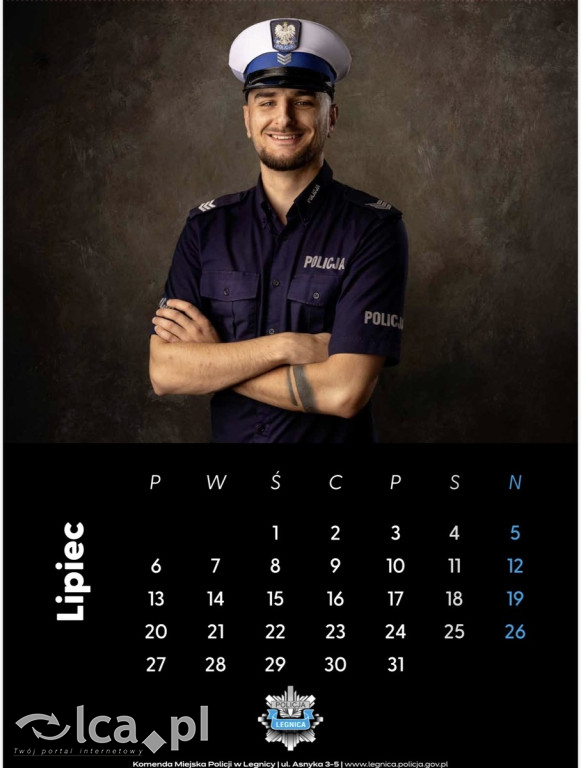 Legniccy policjanci w kalendarzu na 2026 rok