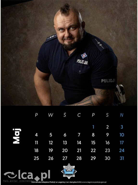 Legniccy policjanci w kalendarzu na 2026 rok