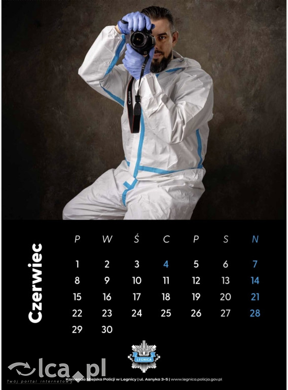 Legniccy policjanci w kalendarzu na 2026 rok