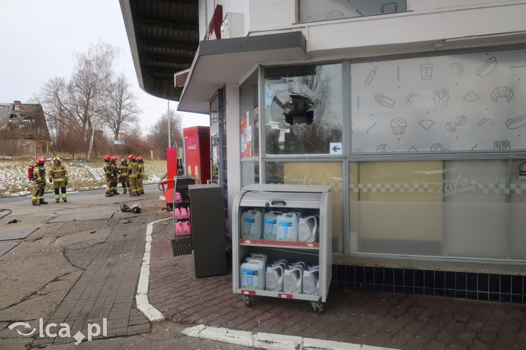 Pościg zakończony wjazdem w stację paliw