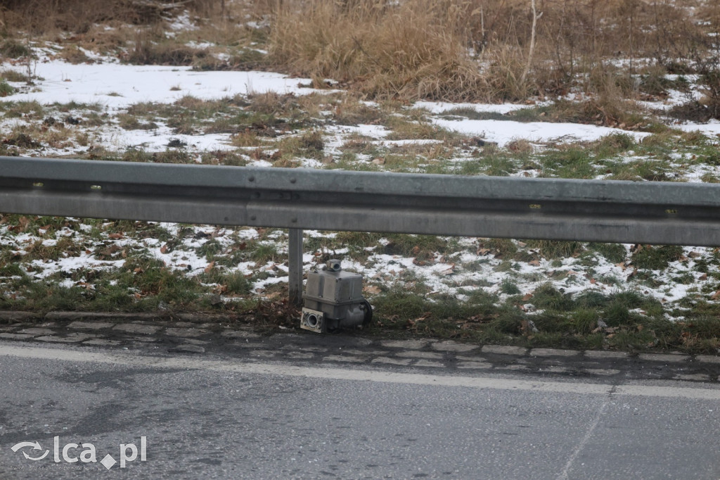 Pościg zakończony wjazdem w stację paliw