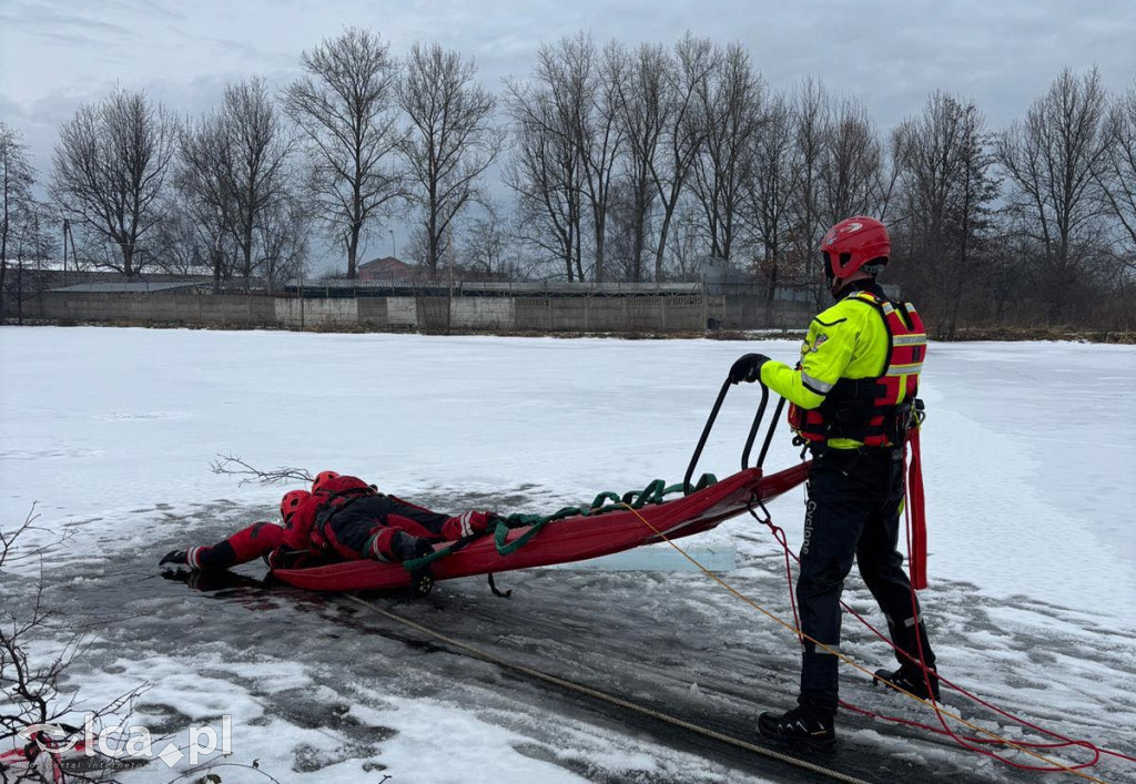 Ćwiczenia ratownictwa lodowego w Kunicach​