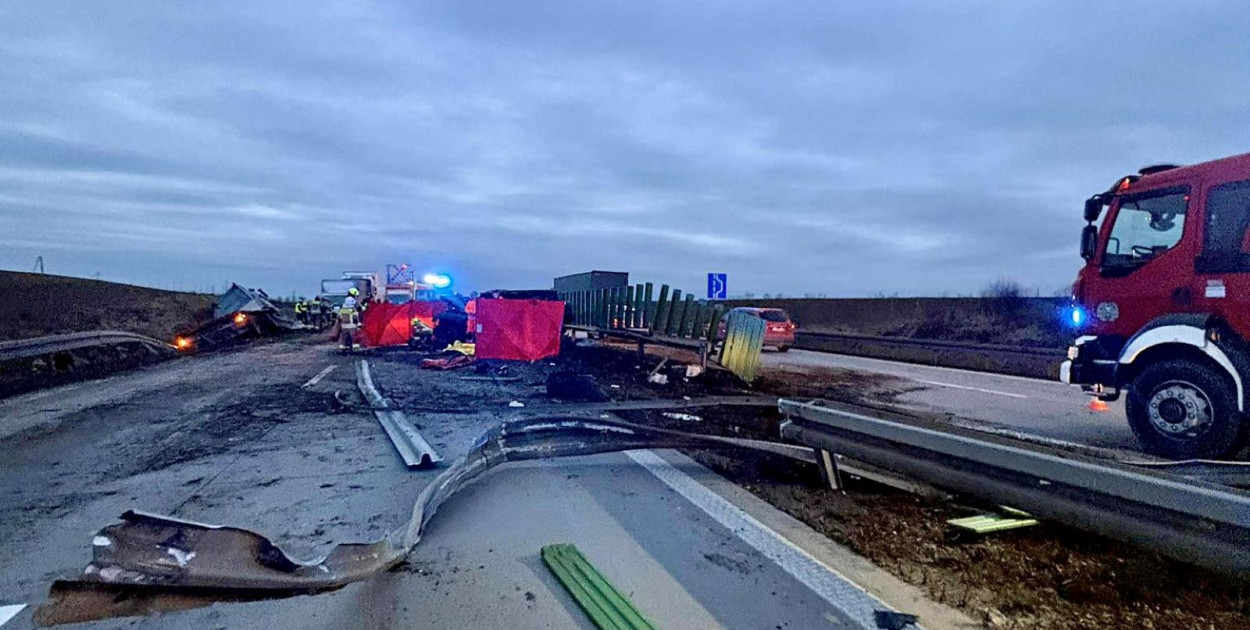 Śmiertelny wypadek na autostradzie