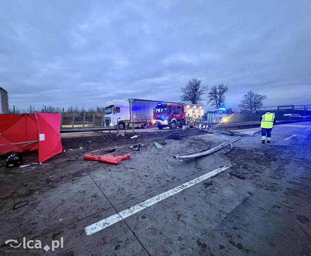 Śmiertelny wypadek na autostradzie