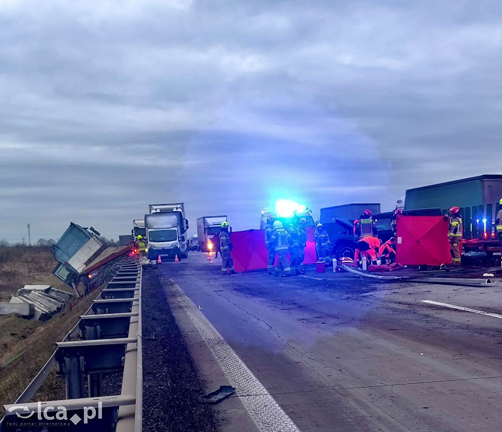 Śmiertelny wypadek na autostradzie