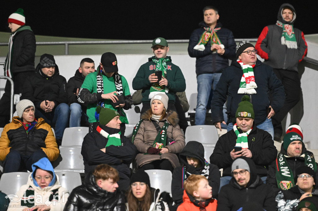 Kibice na meczu Miedź Legnica - Śląsk Wrocław
