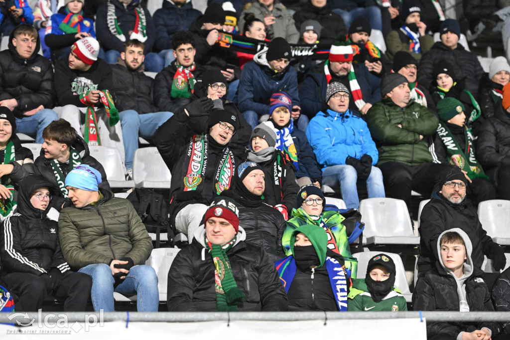 Kibice na meczu Miedź Legnica - Śląsk Wrocław