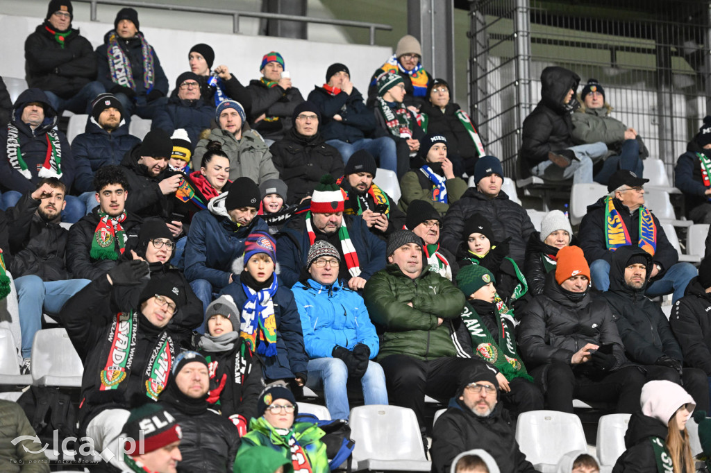 Kibice na meczu Miedź Legnica - Śląsk Wrocław