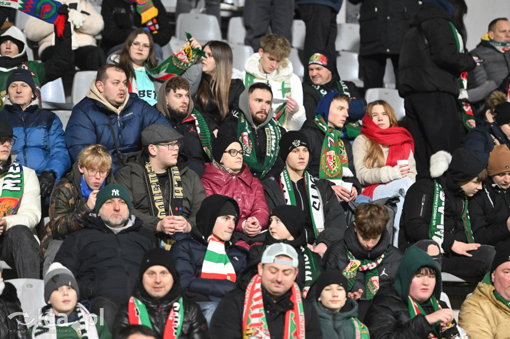 Kibice na meczu Miedź Legnica - Śląsk Wrocław