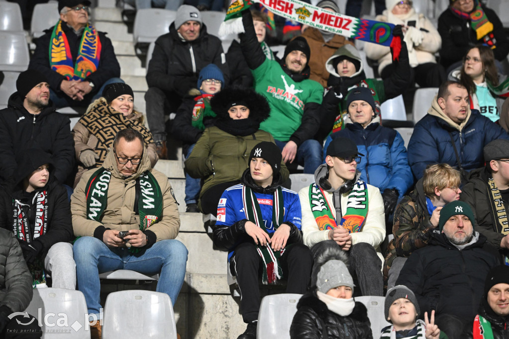 Kibice na meczu Miedź Legnica - Śląsk Wrocław