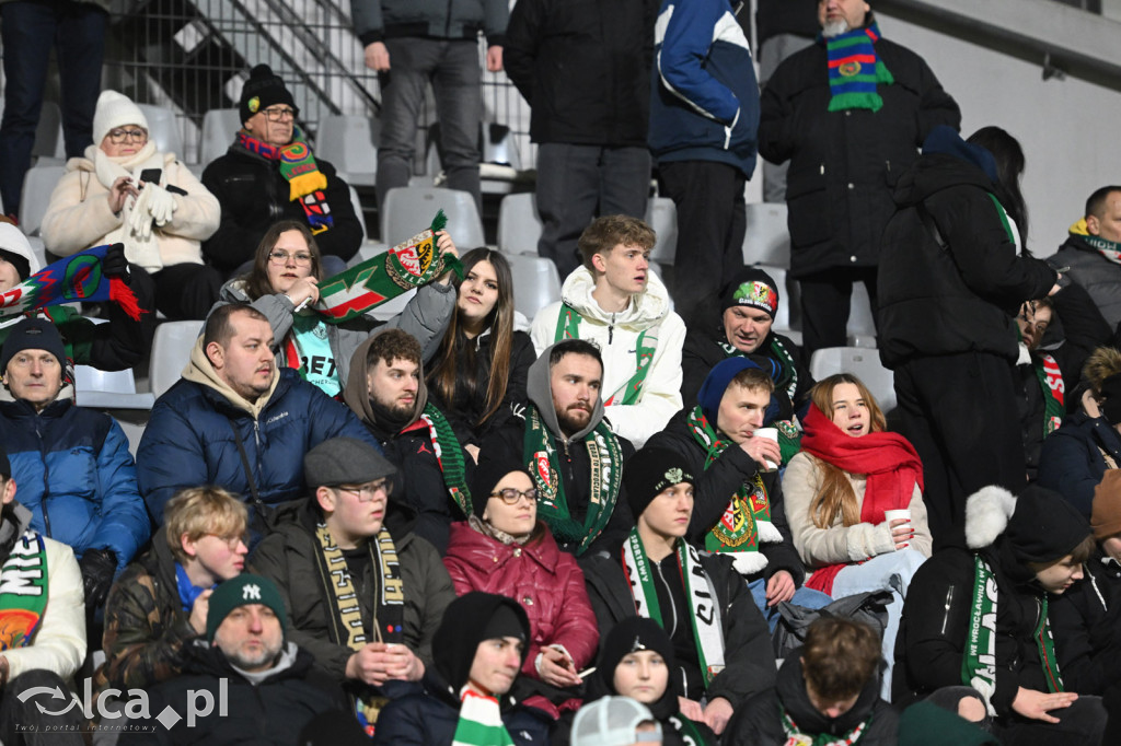 Kibice na meczu Miedź Legnica - Śląsk Wrocław