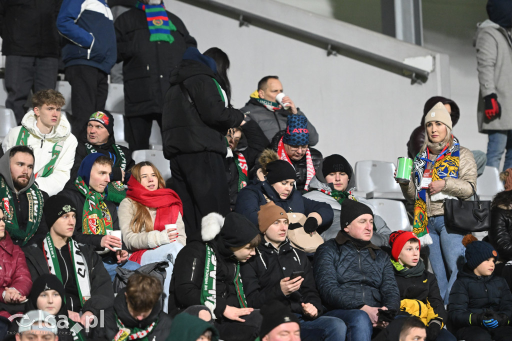 Kibice na meczu Miedź Legnica - Śląsk Wrocław