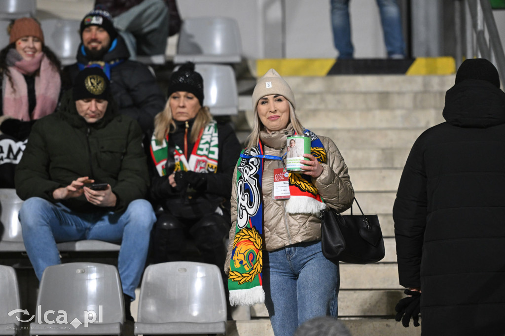 Kibice na meczu Miedź Legnica - Śląsk Wrocław