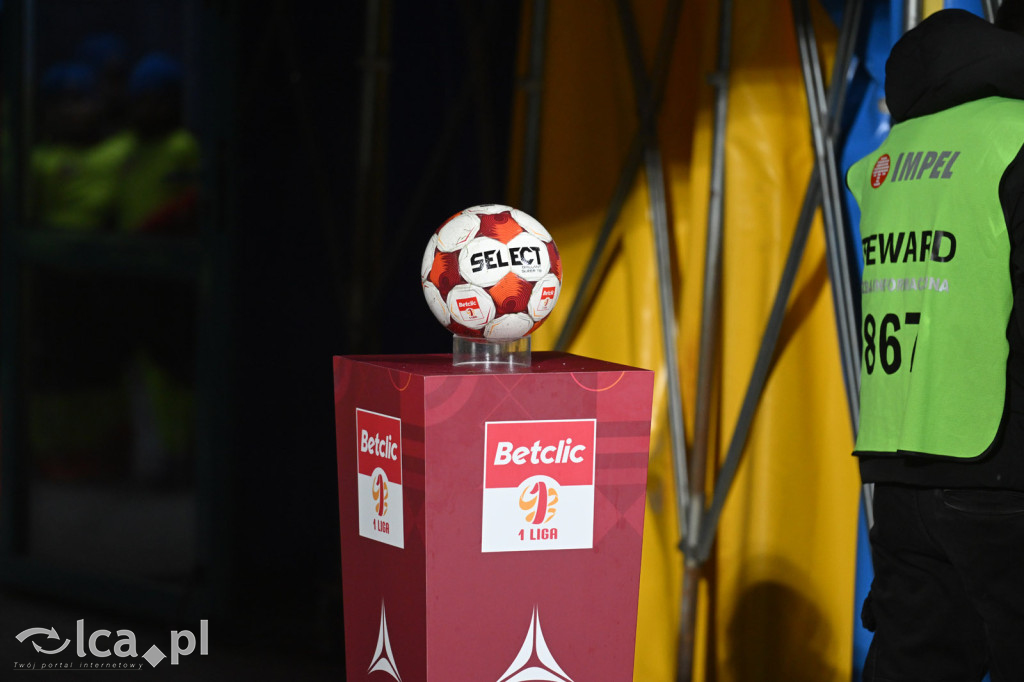 Kibice na meczu Miedź Legnica - Śląsk Wrocław