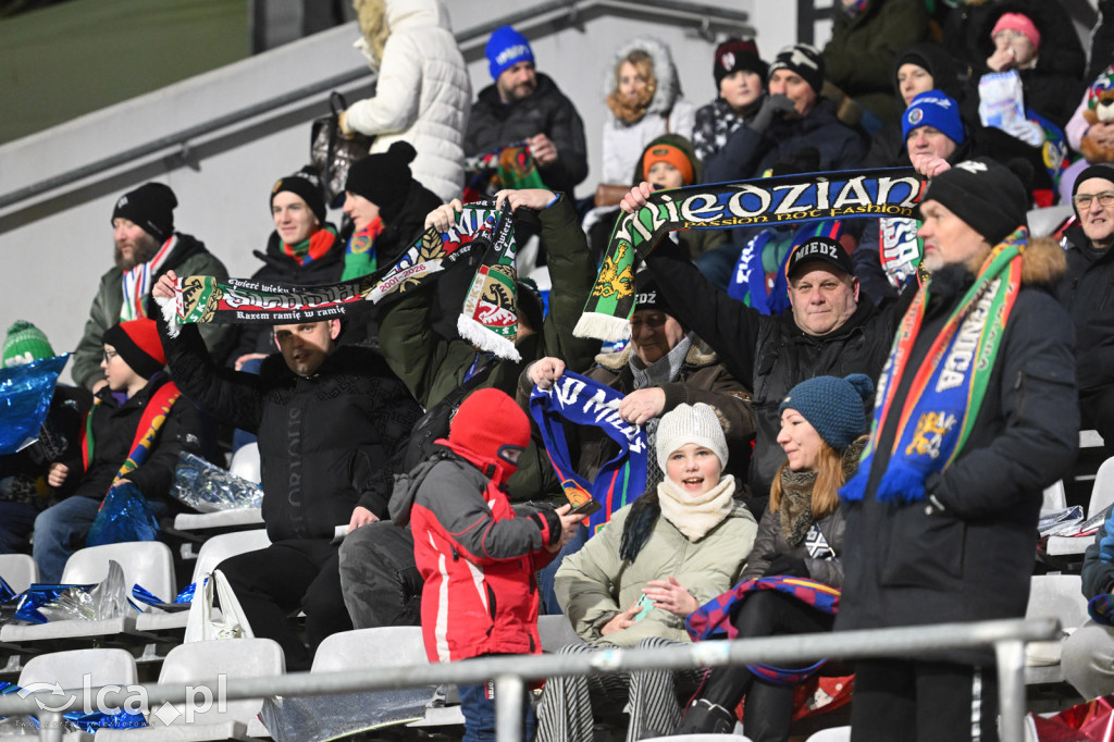 Kibice na meczu Miedź Legnica - Śląsk Wrocław