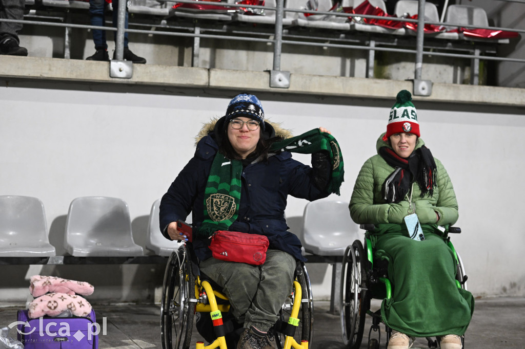 Kibice na meczu Miedź Legnica - Śląsk Wrocław