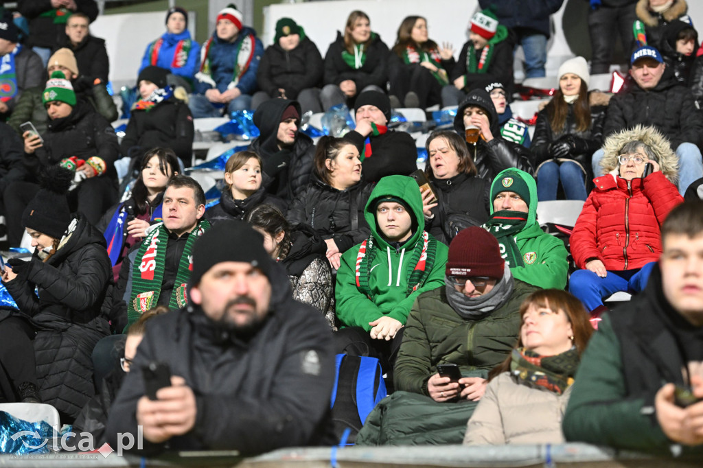 Kibice na meczu Miedź Legnica - Śląsk Wrocław