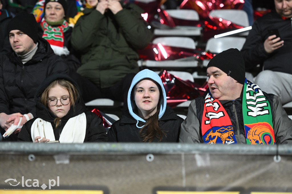 Kibice na meczu Miedź Legnica - Śląsk Wrocław
