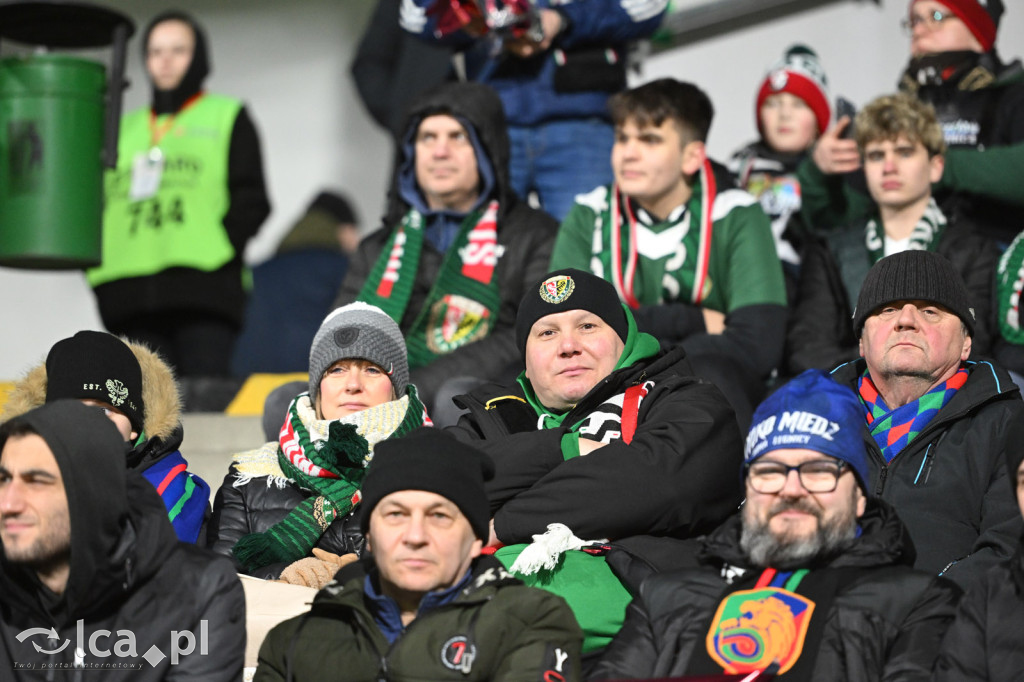 Kibice na meczu Miedź Legnica - Śląsk Wrocław