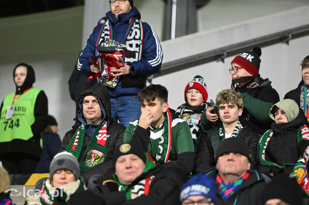 Kibice na meczu Miedź Legnica - Śląsk Wrocław