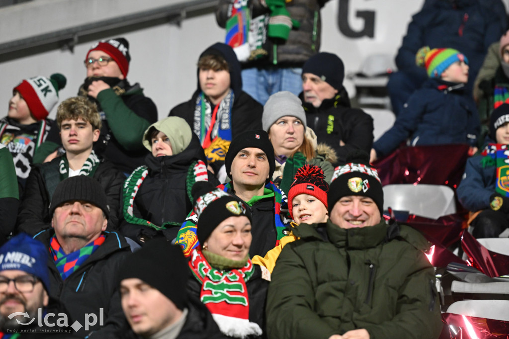 Kibice na meczu Miedź Legnica - Śląsk Wrocław