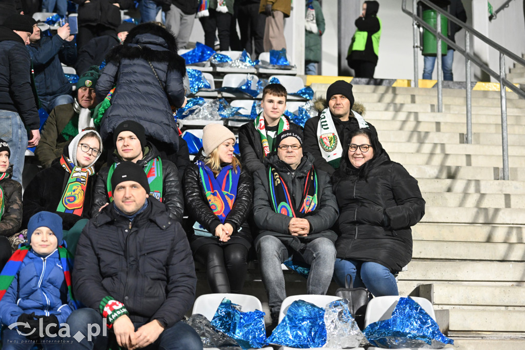 Kibice na meczu Miedź Legnica - Śląsk Wrocław