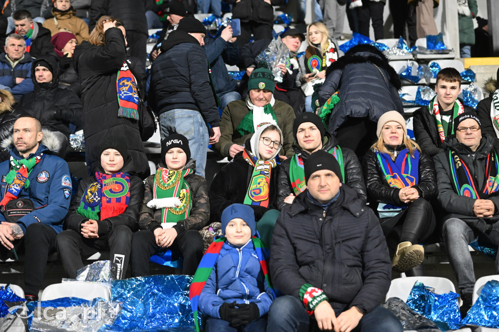 Kibice na meczu Miedź Legnica - Śląsk Wrocław