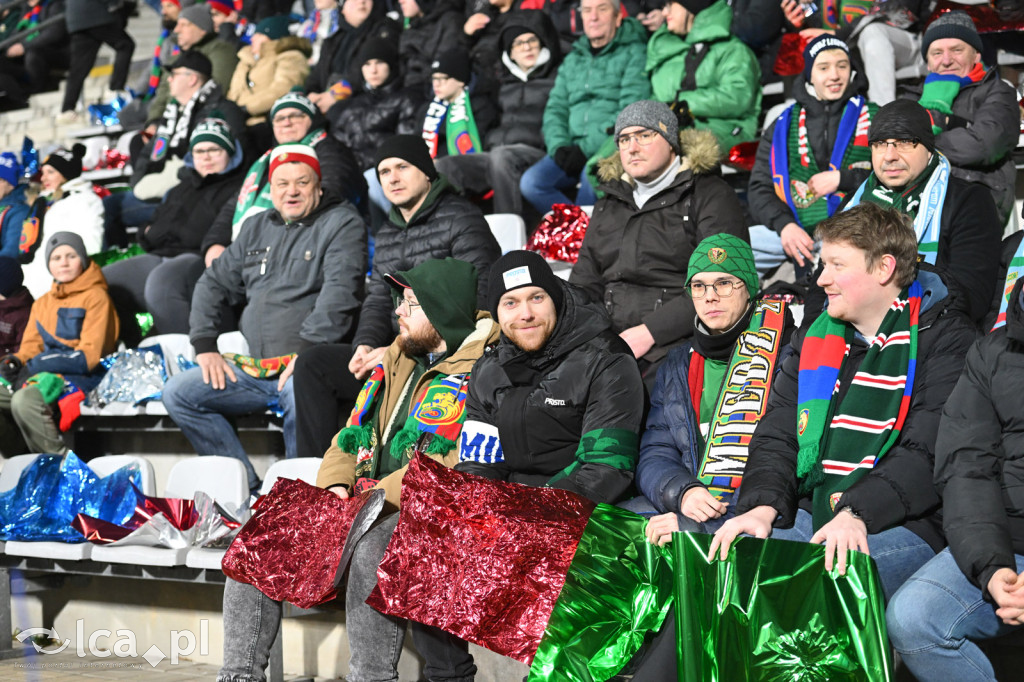 Kibice na meczu Miedź Legnica - Śląsk Wrocław