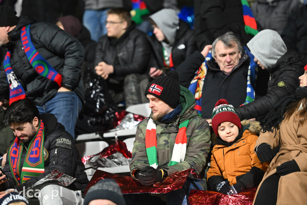 Kibice na meczu Miedź Legnica - Śląsk Wrocław