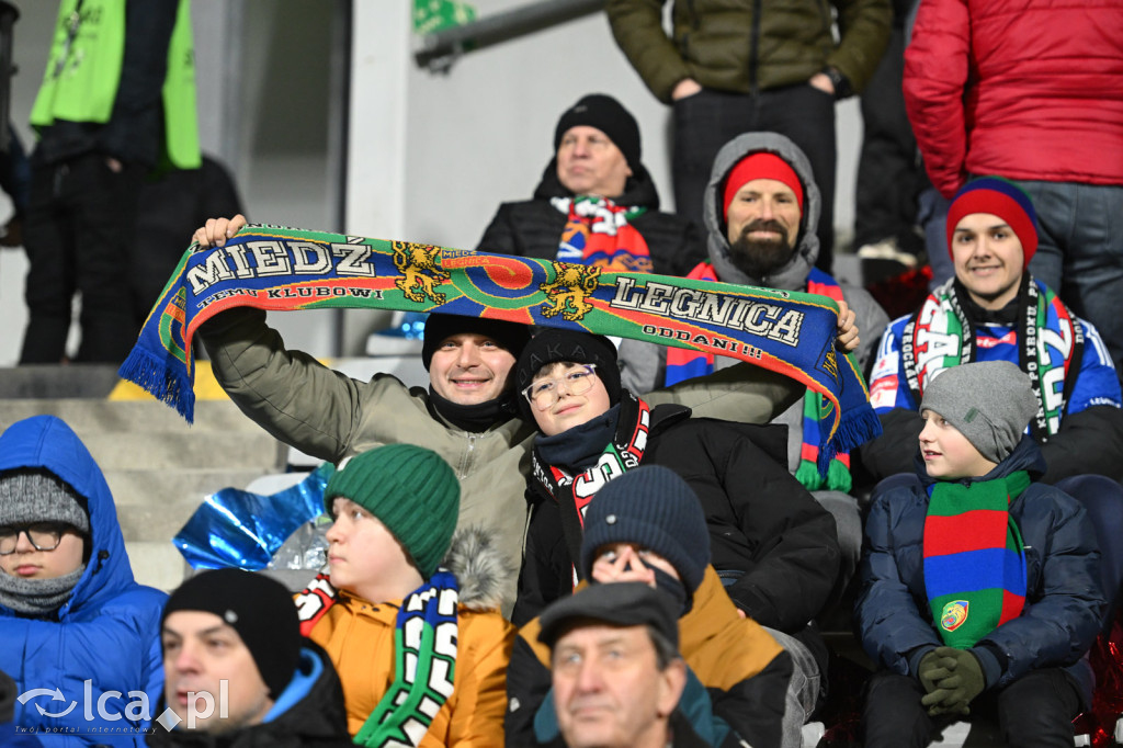 Kibice na meczu Miedź Legnica - Śląsk Wrocław