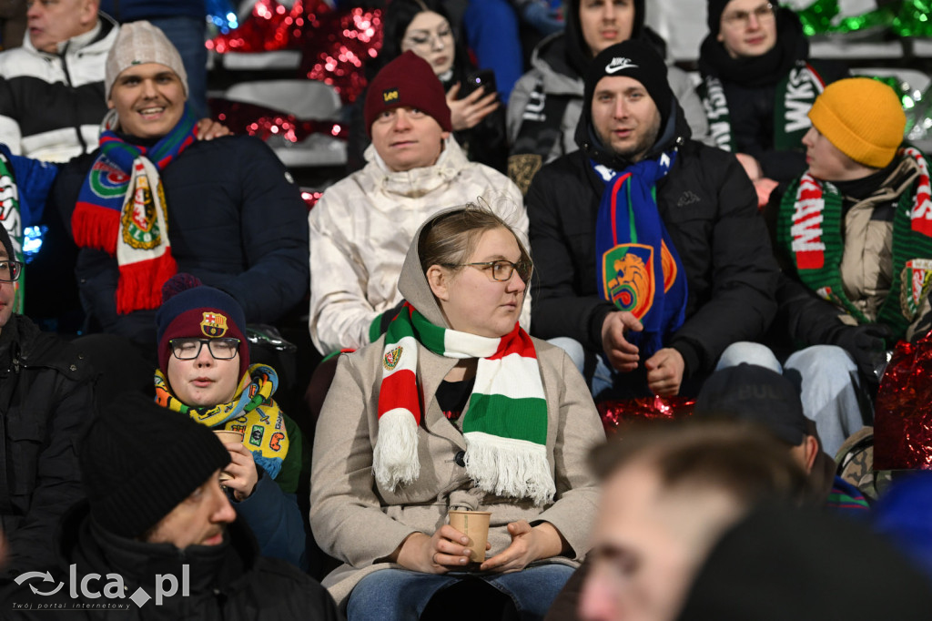 Kibice na meczu Miedź Legnica - Śląsk Wrocław