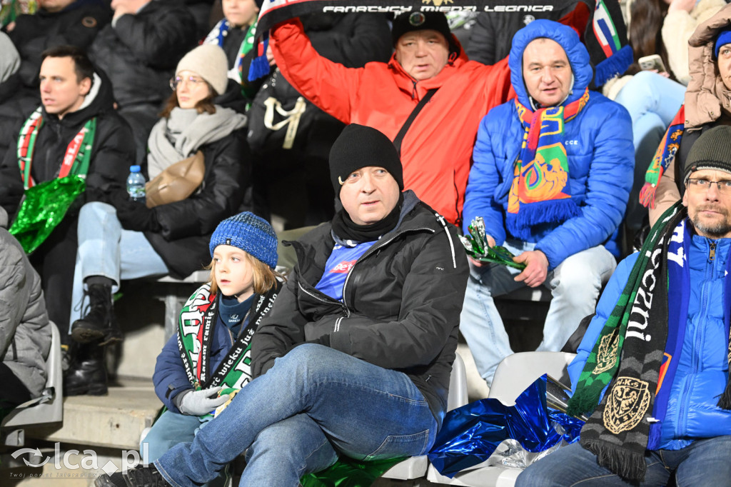 Kibice na meczu Miedź Legnica - Śląsk Wrocław