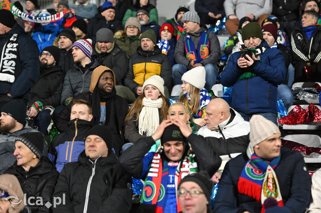 Kibice na meczu Miedź Legnica - Śląsk Wrocław