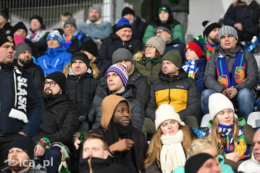 Kibice na meczu Miedź Legnica - Śląsk Wrocław